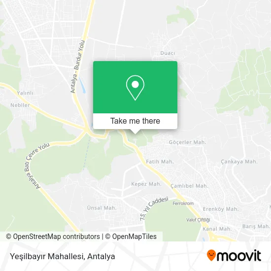 Yeşilbayır Mahallesi map