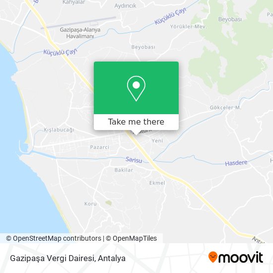 Gazipaşa Vergi Dairesi map