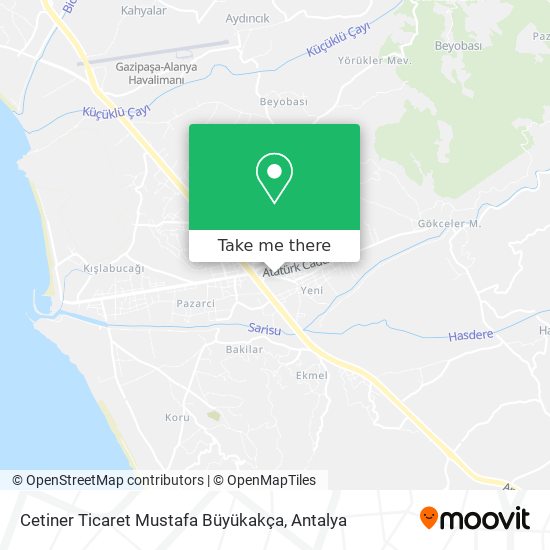 Cetiner Ticaret Mustafa Büyükakça map