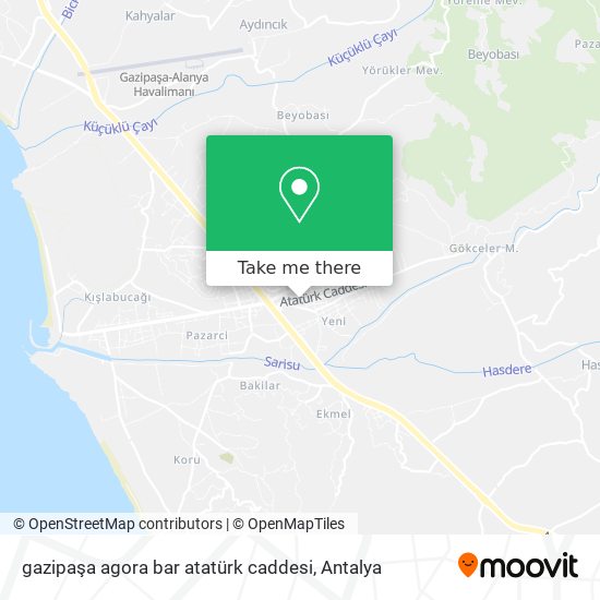 gazipaşa agora bar atatürk caddesi map