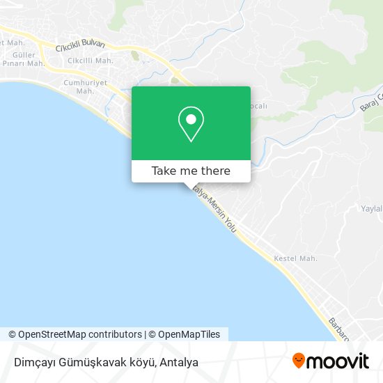 Dimçayı Gümüşkavak köyü map