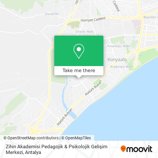Zihin Akademisi Pedagojik & Psikolojik Gelişim Merkezi map