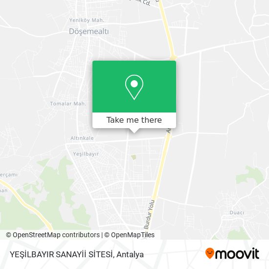 YEŞİLBAYIR SANAYİİ SİTESİ map