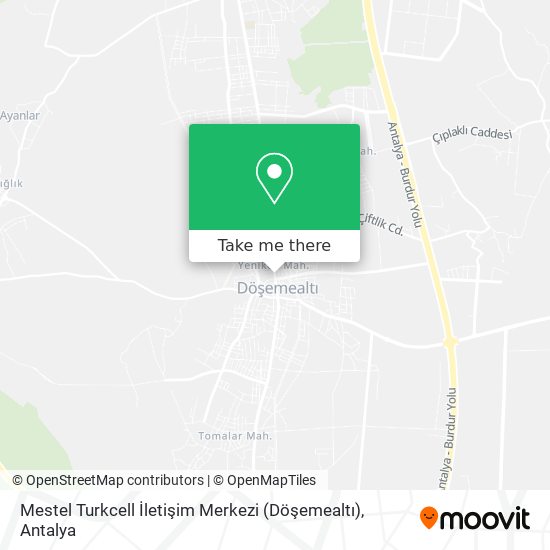 Mestel Turkcell İletişim Merkezi (Döşemealtı) map