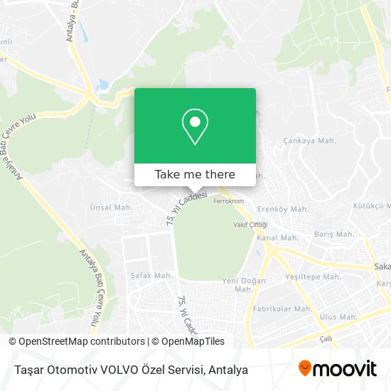 Taşar Otomotiv VOLVO Özel Servisi map