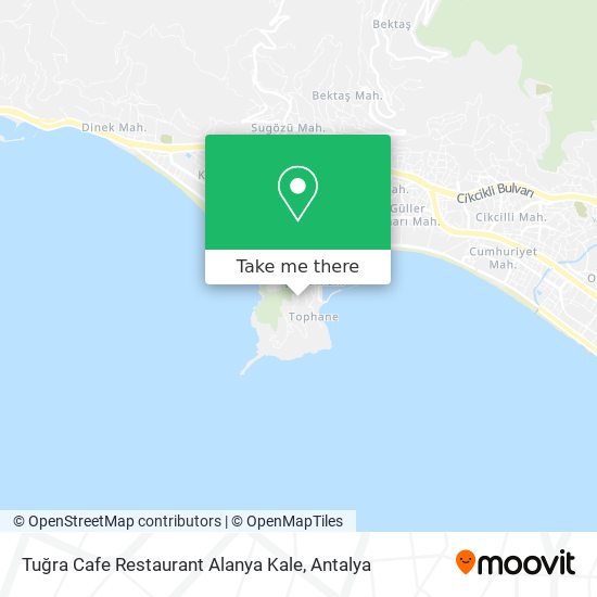Tuğra Cafe Restaurant Alanya Kale map