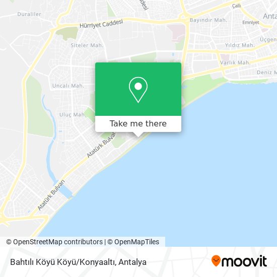 Bahtılı Köyü Köyü/Konyaaltı map