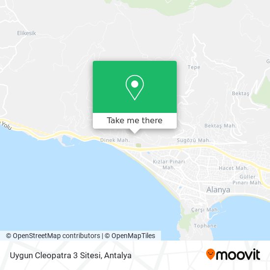 Uygun Cleopatra 3 Sitesi map