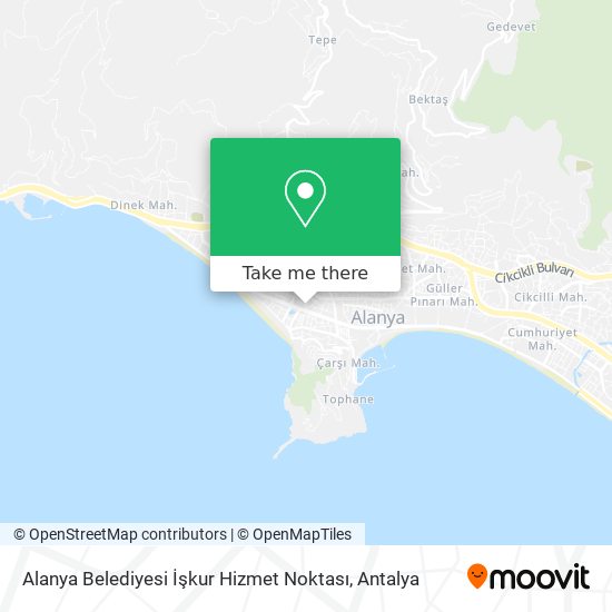Alanya Belediyesi İşkur Hizmet Noktası map