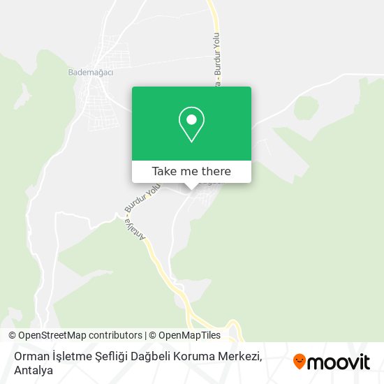Orman İşletme Şefliği Dağbeli Koruma Merkezi map