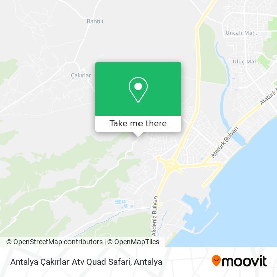 Antalya Çakırlar Atv Quad Safari map