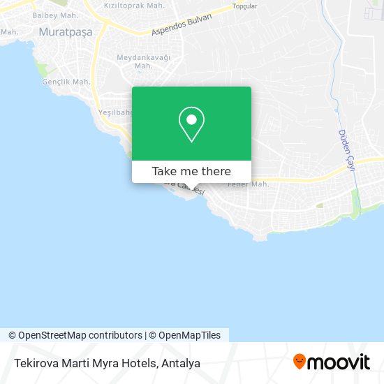 Tekirova Marti Myra Hotels map