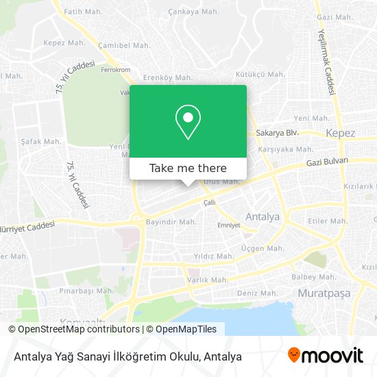 Antalya Yağ Sanayi İlköğretim Okulu map