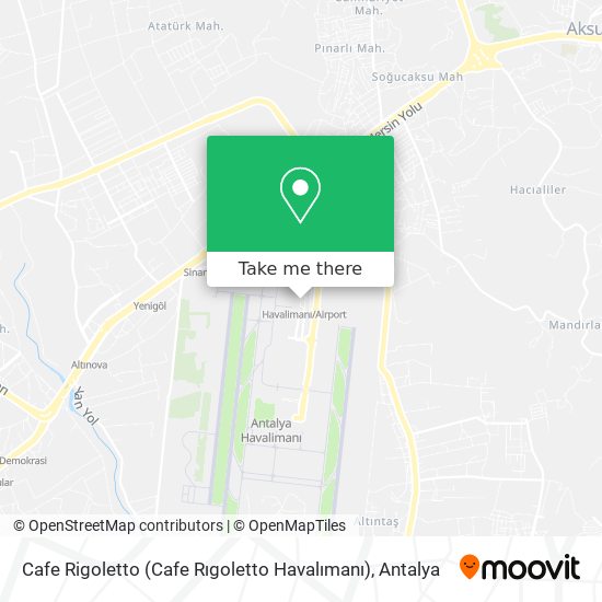 Cafe Rigoletto (Cafe Rıgoletto Havalımanı) map