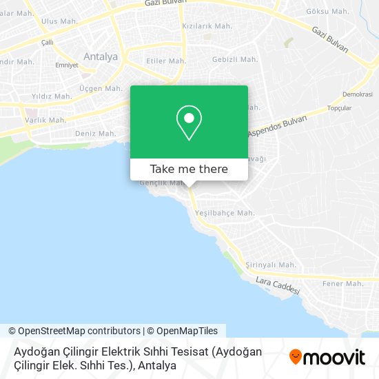 Aydoğan Çilingir Elektrik Sıhhi Tesisat (Aydoğan Çilingir Elek. Sıhhi Tes.) map