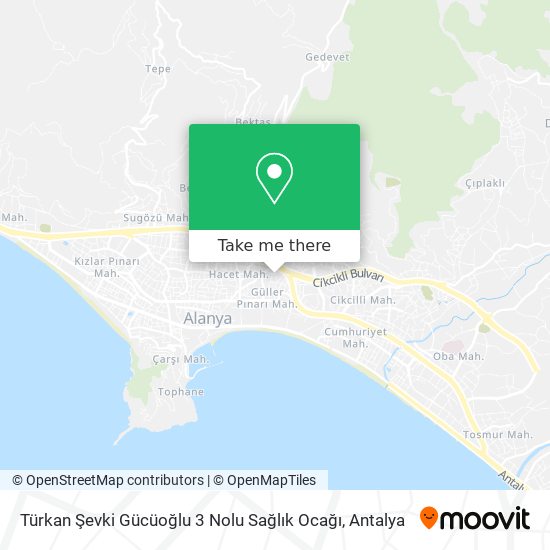 Türkan Şevki Gücüoğlu 3 Nolu Sağlık Ocağı map