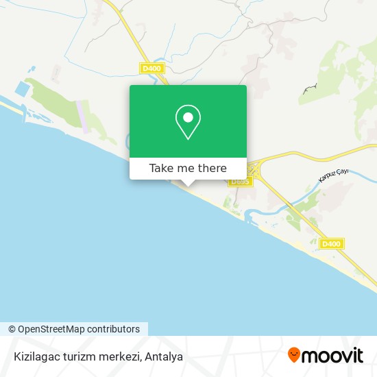 Kizilagac turizm merkezi map