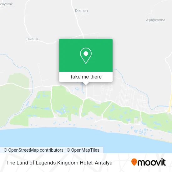 The Land of Legends Kingdom Hotel map