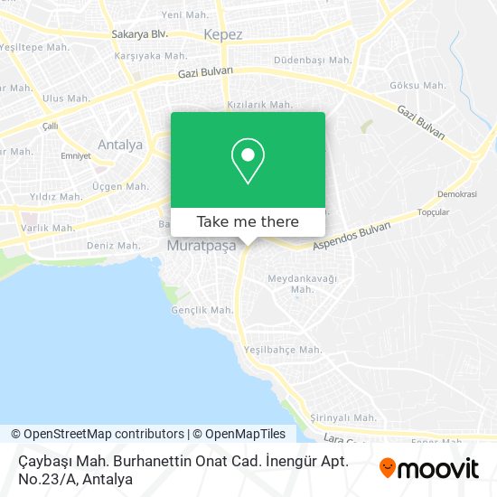 Çaybaşı Mah. Burhanettin Onat Cad. İnengür Apt. No.23 / A map