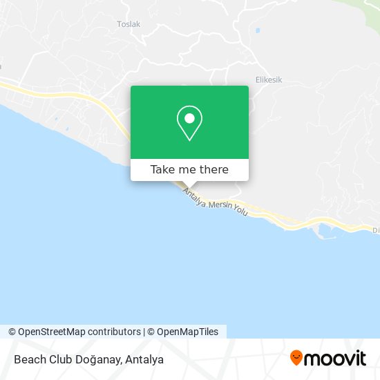 Beach Club Doğanay map