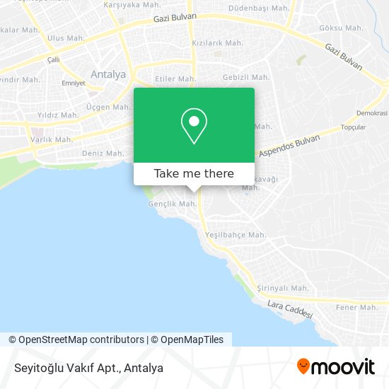 Seyitoğlu Vakıf Apt. map