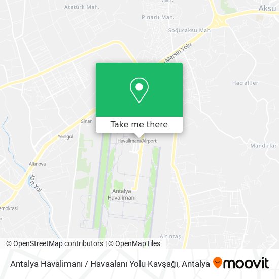 Antalya Havalimanı / Havaalanı Yolu Kavşağı map