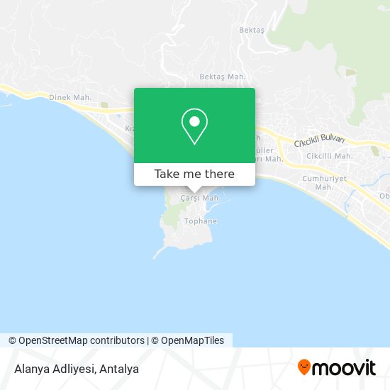 Alanya Adliyesi map