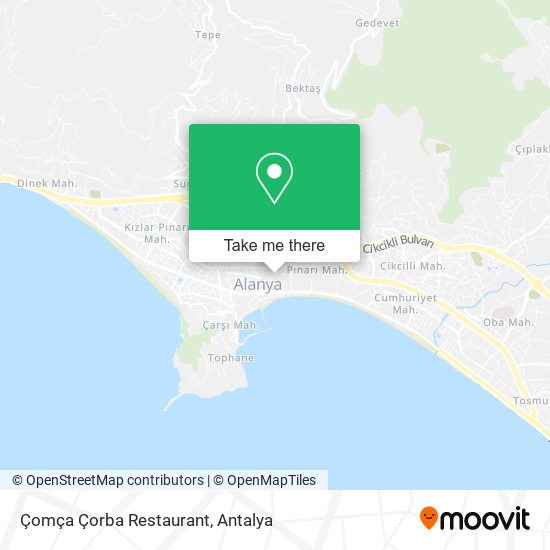 Çomça Çorba Restaurant map