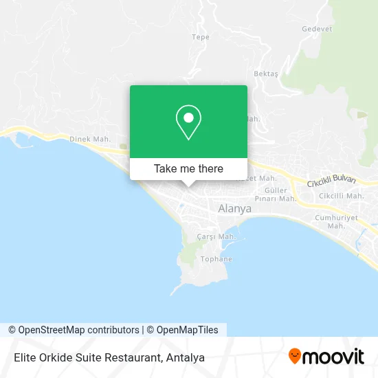 Elite Orkide Suite Restaurant map