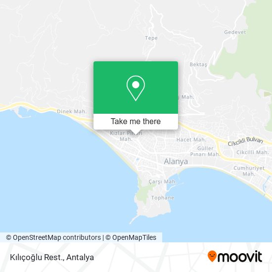 Kılıçoğlu Rest. map