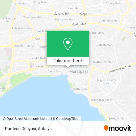 Pardesu Dünyası map