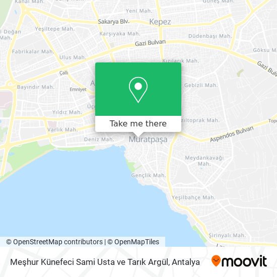Meşhur Künefeci Sami Usta ve Tarık Argül map