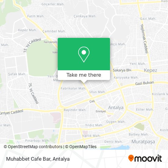 Muhabbet Cafe Bar map