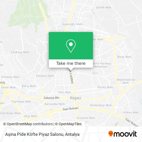 Aşina Pide Köfte Piyaz Salonu map