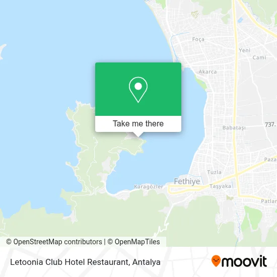 Letoonia Club Hotel Restaurant map