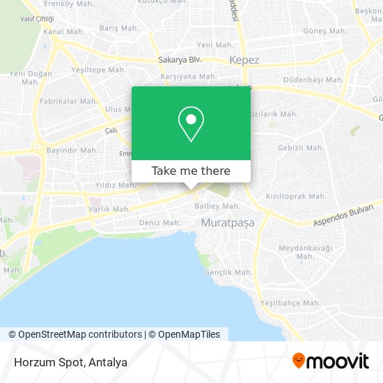 Horzum Spot map