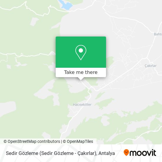 Sedir Gözleme (Sedir Gözleme - Çakırlar) map
