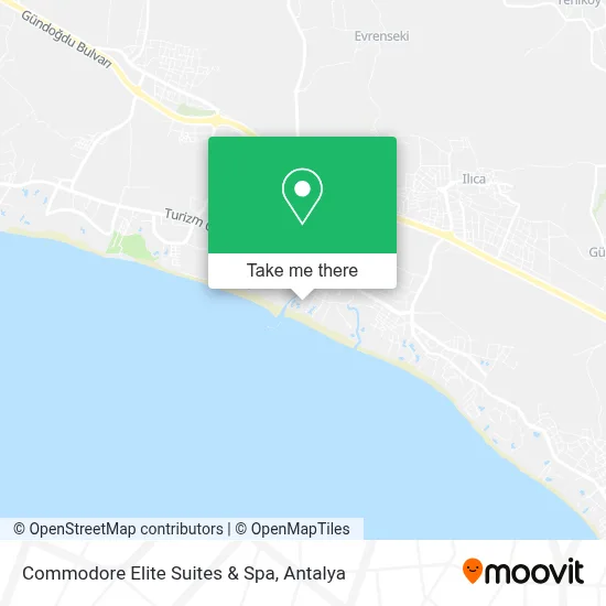 Commodore Elite Suites & Spa map