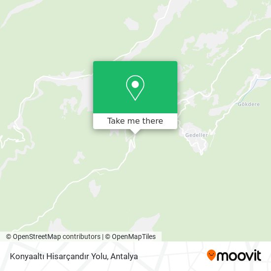 Konyaaltı Hisarçandır Yolu map