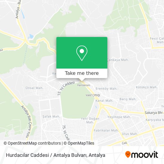 Hurdacılar Caddesi / Antalya Bulvarı map