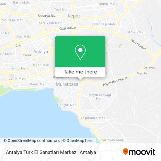 Antalya Türk El Sanatları Merkezi map