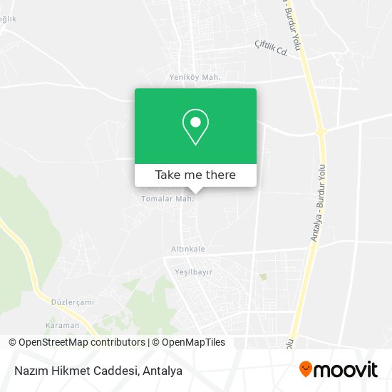 Nazım Hikmet Caddesi map