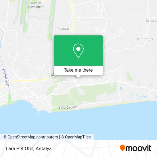 Lara Pet Otel map