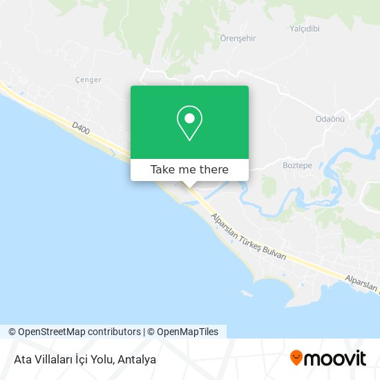 Ata Villaları İçi Yolu map
