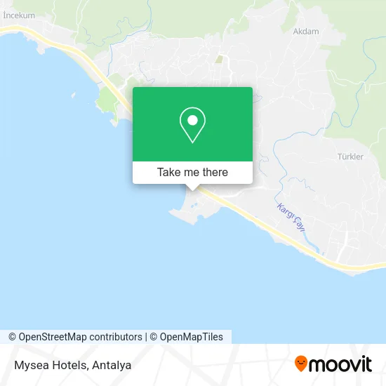 Mysea Hotels map