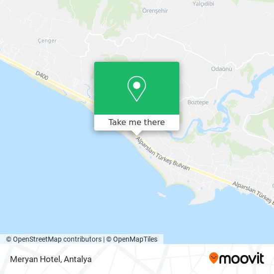 Meryan Hotel map