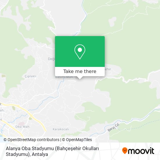 Wie Komme Ich Zu Alanya Oba Stadyumu Bahcesehir Okullari Stadyumu In Alanya Mit Dem Bus Moovit