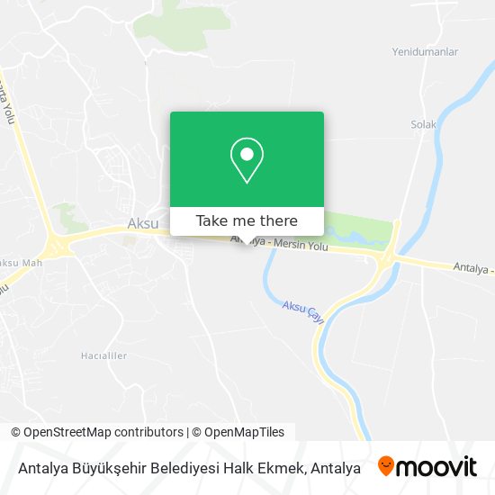 Antalya Büyükşehir Belediyesi Halk Ekmek map