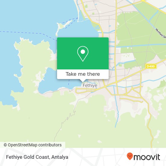 Fethiye Gold Coast map