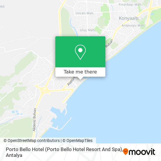 Porto Bello Hotel (Porto Bello Hotel Resort And Spa) map